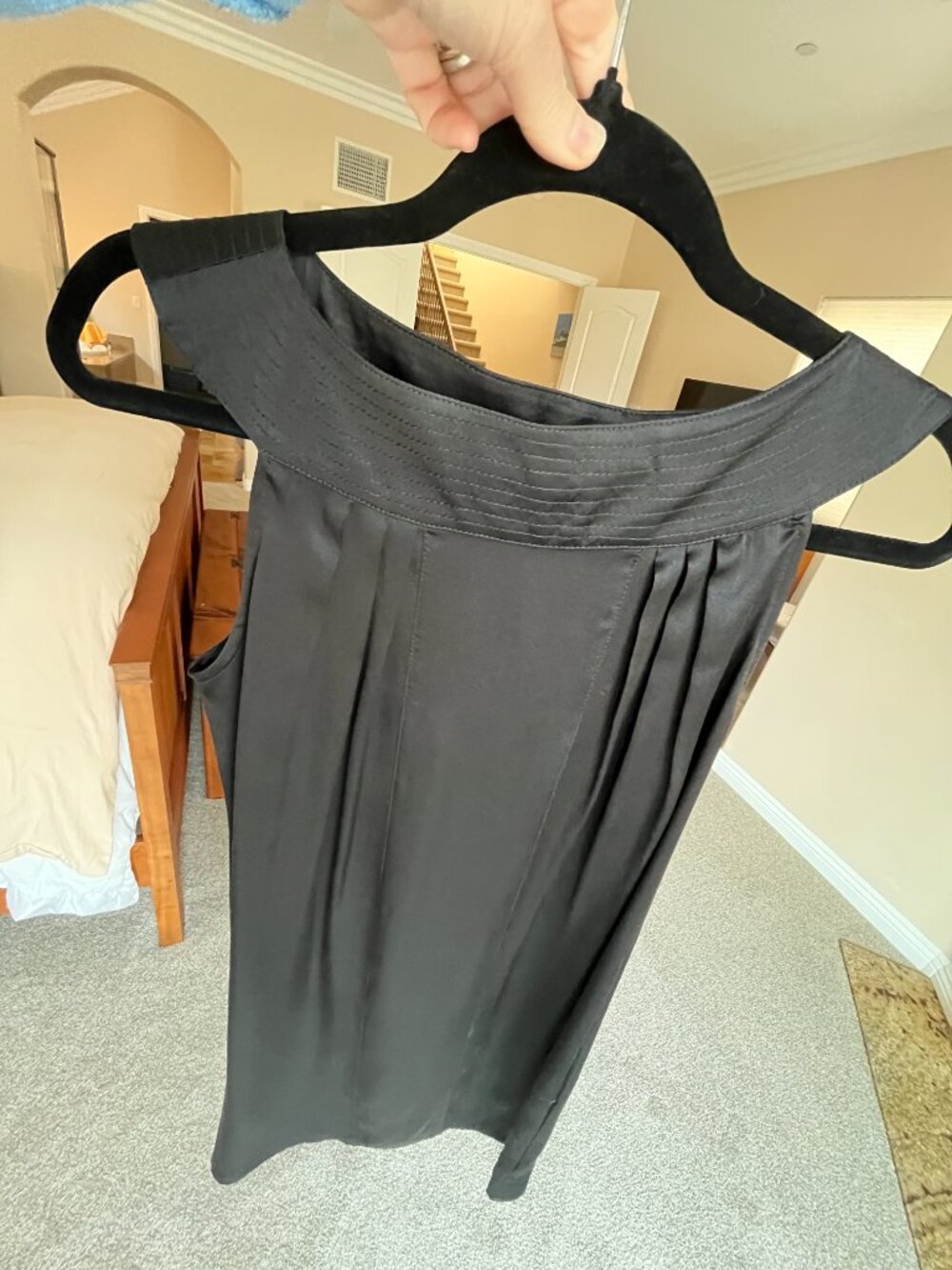 Michelle Jonas | Black Silk Dress | Size: Small - Picture 2 of 10